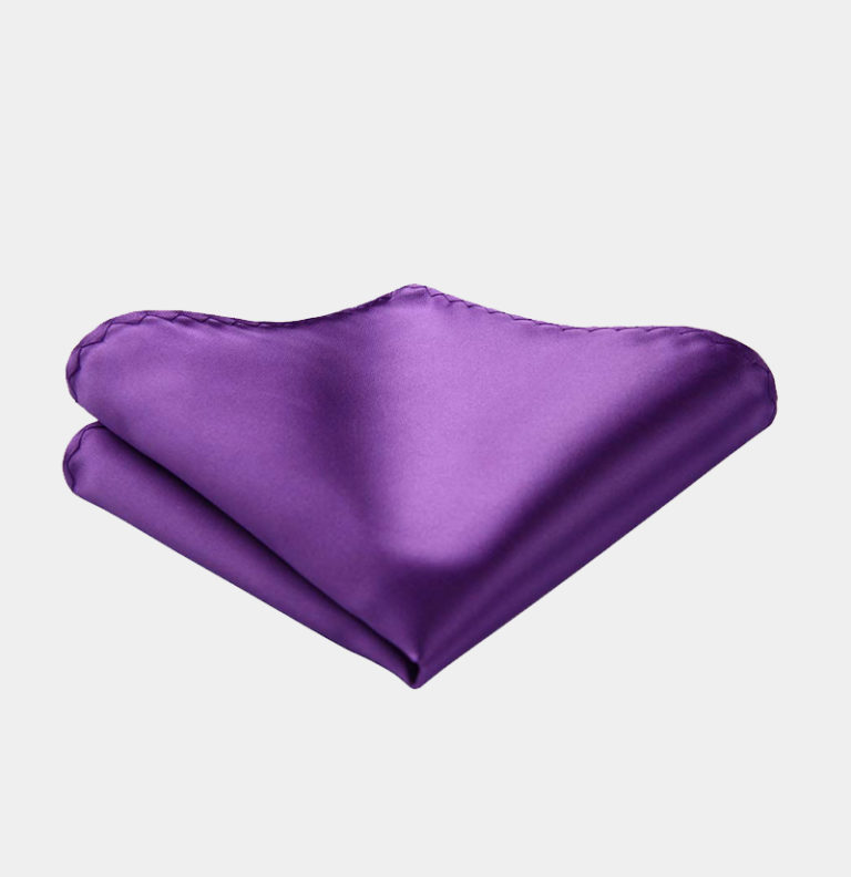 Solid-Purple-Silk-Pocket-Square-Hankerchief-from-Gentlemansguru.com