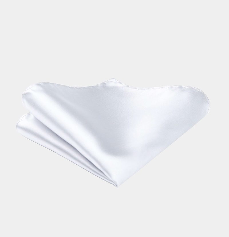 Solid-White-Silk-Pocket-Square-Hankerchief-from-Gentlemansguru.com