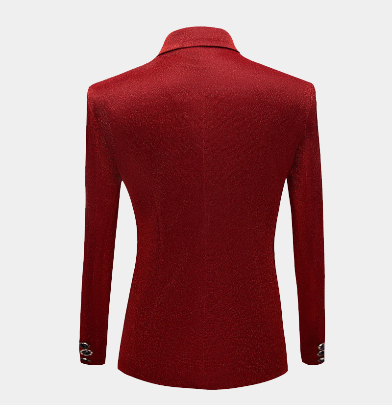 sparkly red blazer