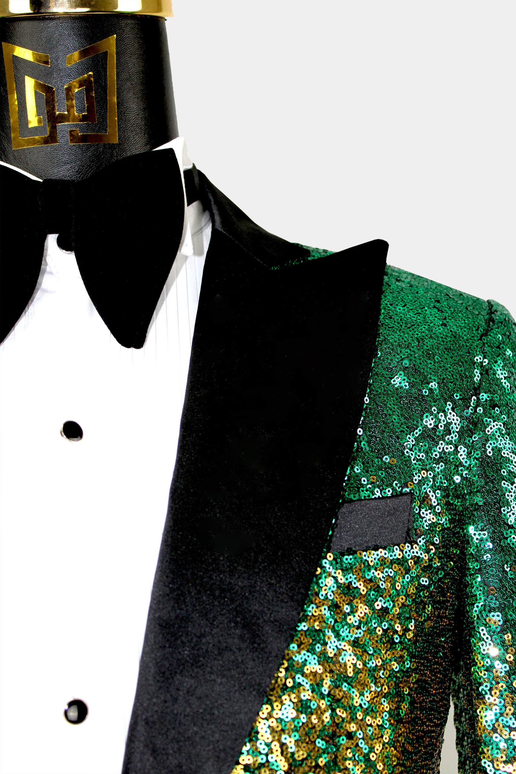 Green sequin jacket mens 2025