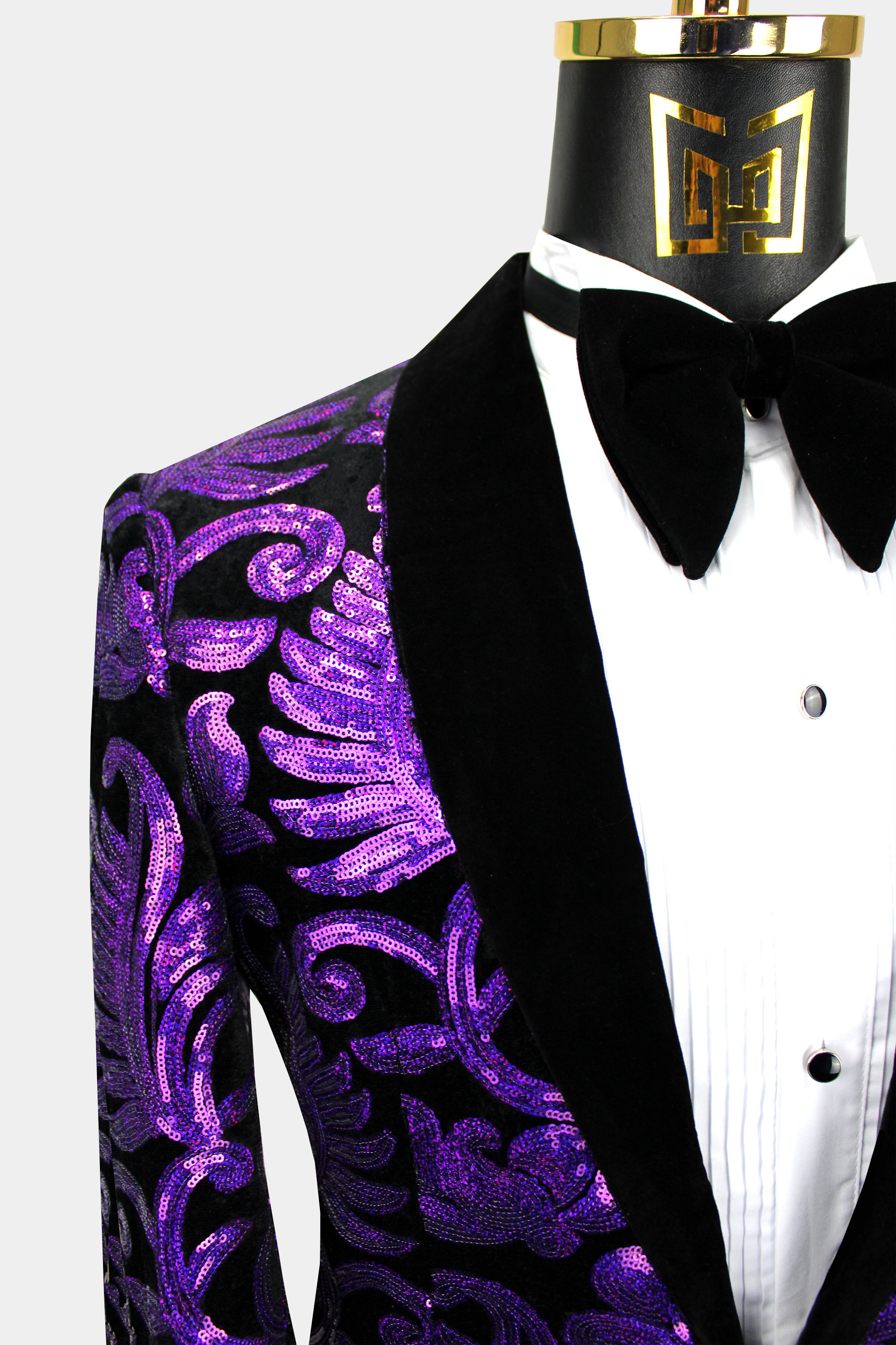 Black and Purple Tuxedo Jacket | Gentleman's Guru