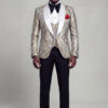 Champagne-Color-Tuxedo-Suit-Groom-Wedding-Outfit-Attire-from-Gentlemansguru.com