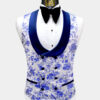 Electric-Blue-Floral-Tuxedo-Vest-from-Gentlemansguru.com