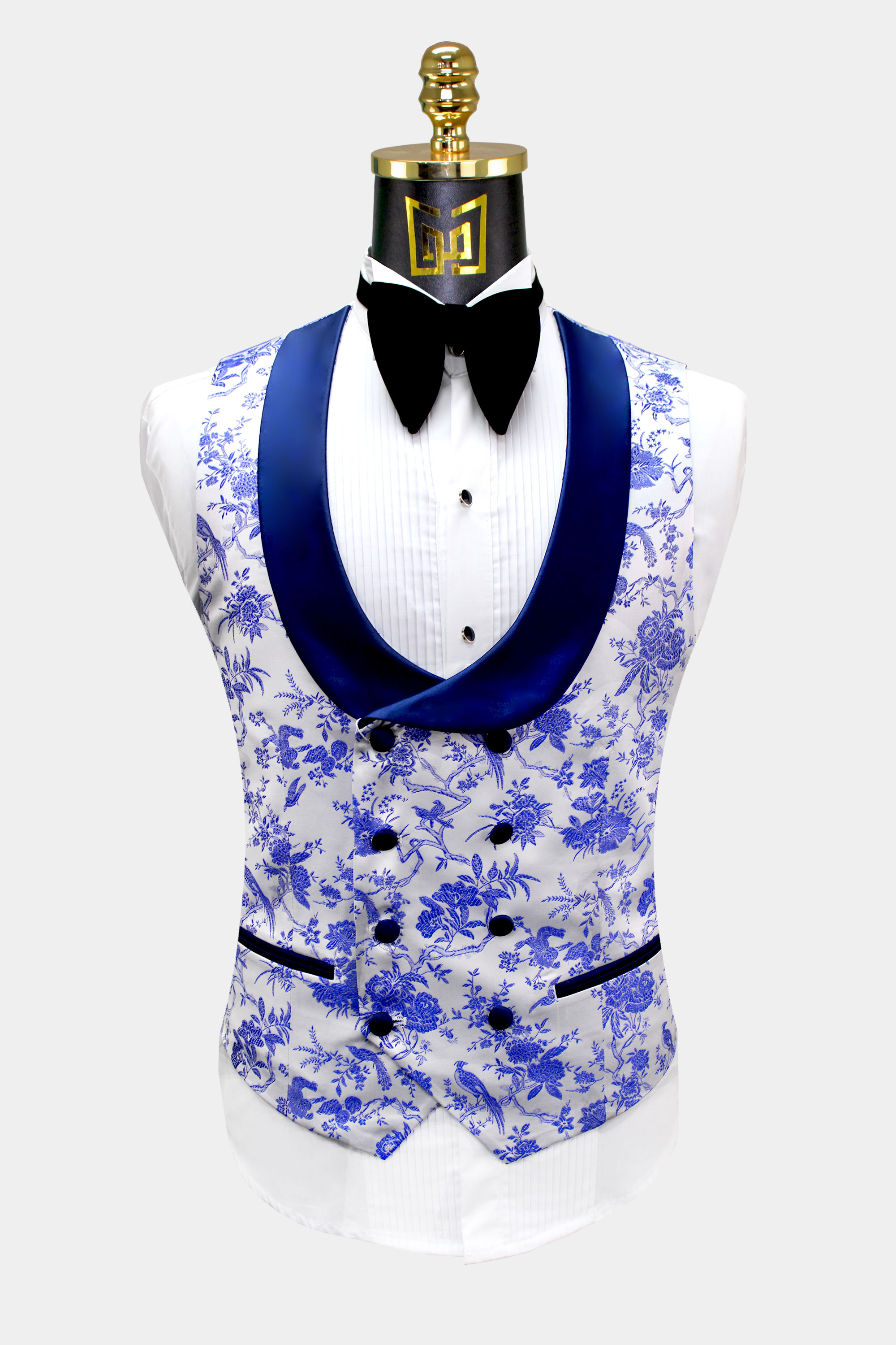 Electric-Blue-Floral-Tuxedo-Vest-from-Gentlemansguru.com