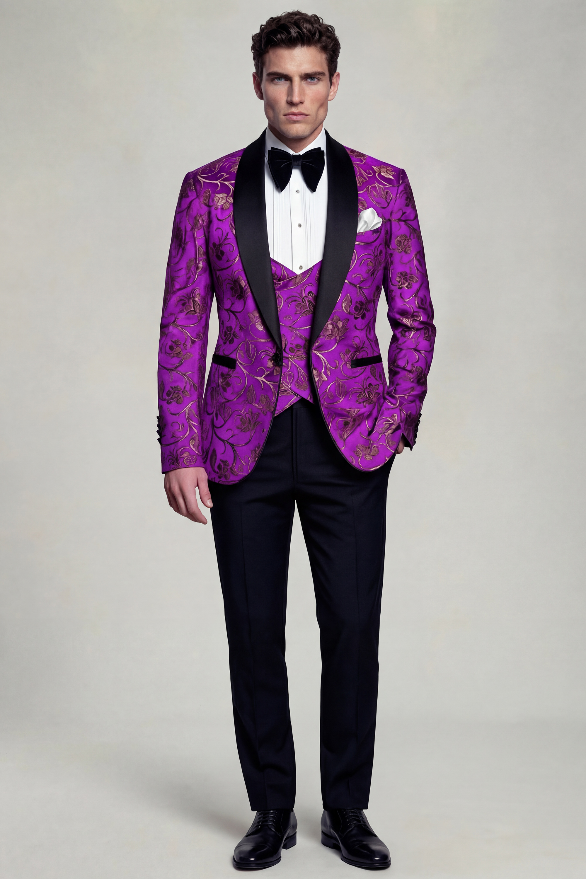 Mens-3-Piece-Purple-Gold-Tuxedo-Custom-Suit-from-Gentlemansguru.com