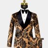 Mens-Black-and-Gold-Tuxedo-Wedding-Prom-Suit-from-Gentlemansguru.com