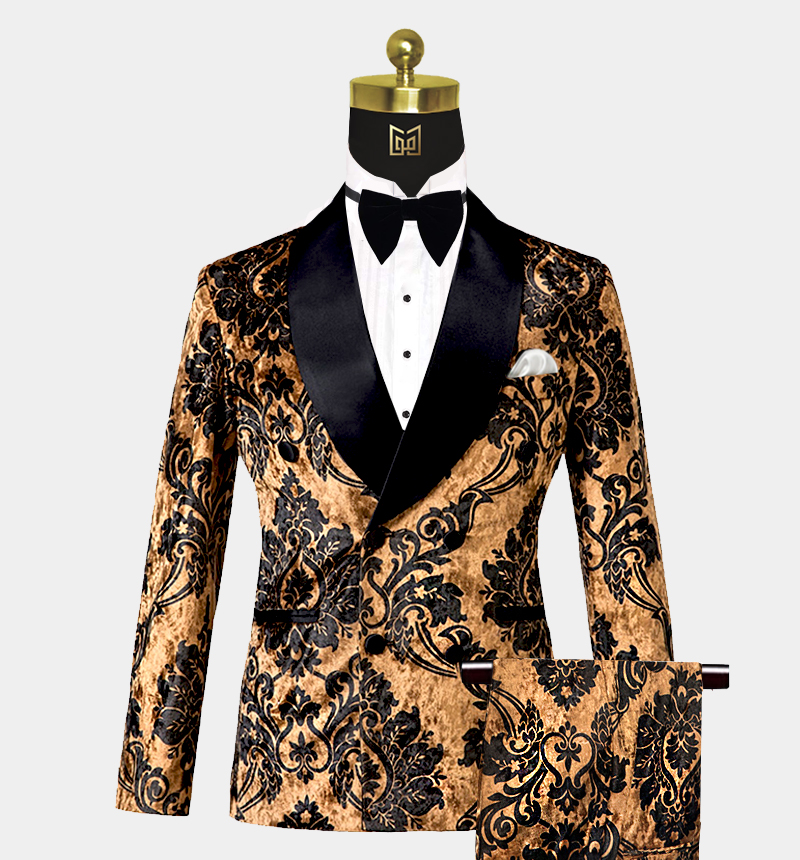 Black And Gold Mens Suit | estudioespositoymiguel.com.ar