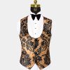 Mens-Black-and-Gold-Velvet-Tuxedo-Vest-Wedding-Waistcoat-from-Gentlemansguru.com