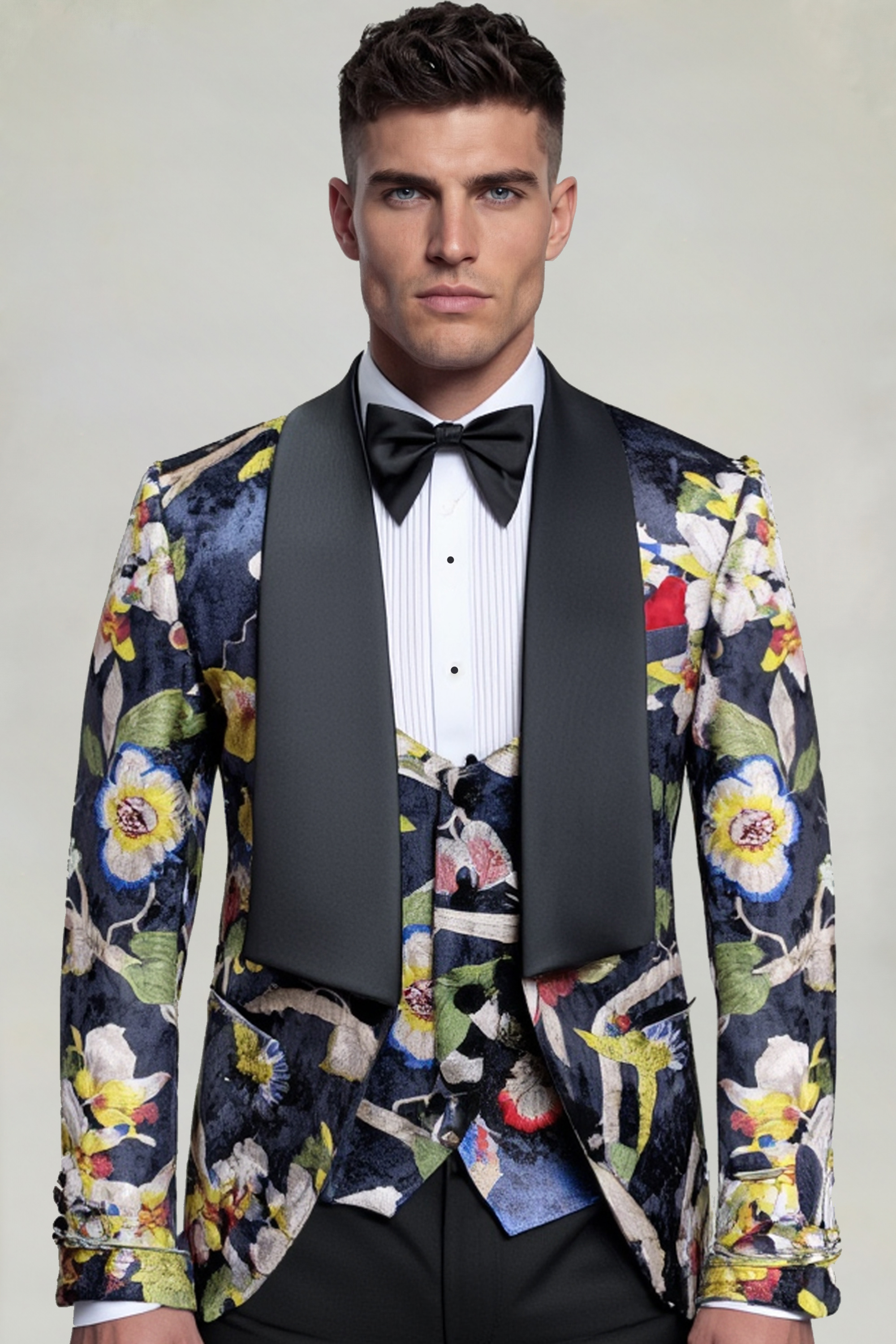 Mens-Floral-Print-Tuxedo-Groom-Wedding-Suit-from-Gentlemansguru.com