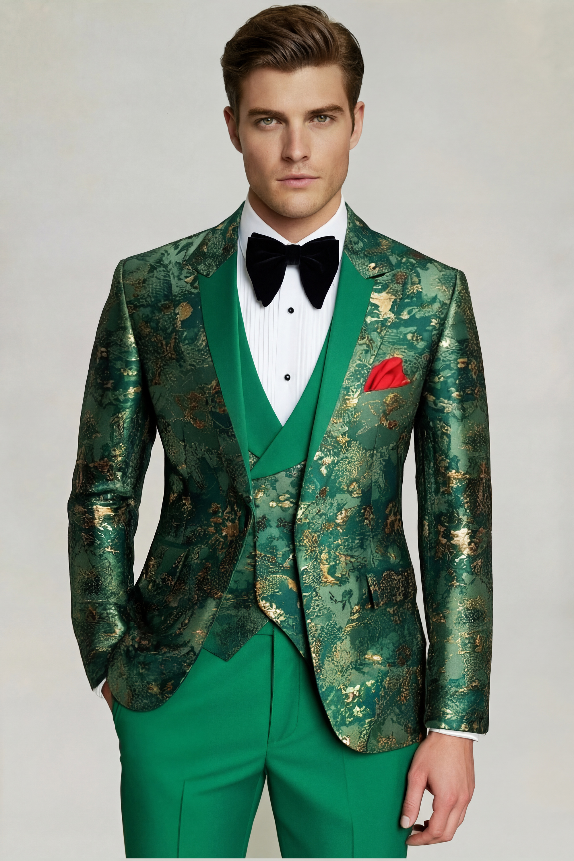 Mens-Gold-and-Green-Camo-Tuxedo-Suit-Groom-Tuxedo-from-Gentlemansguru.com