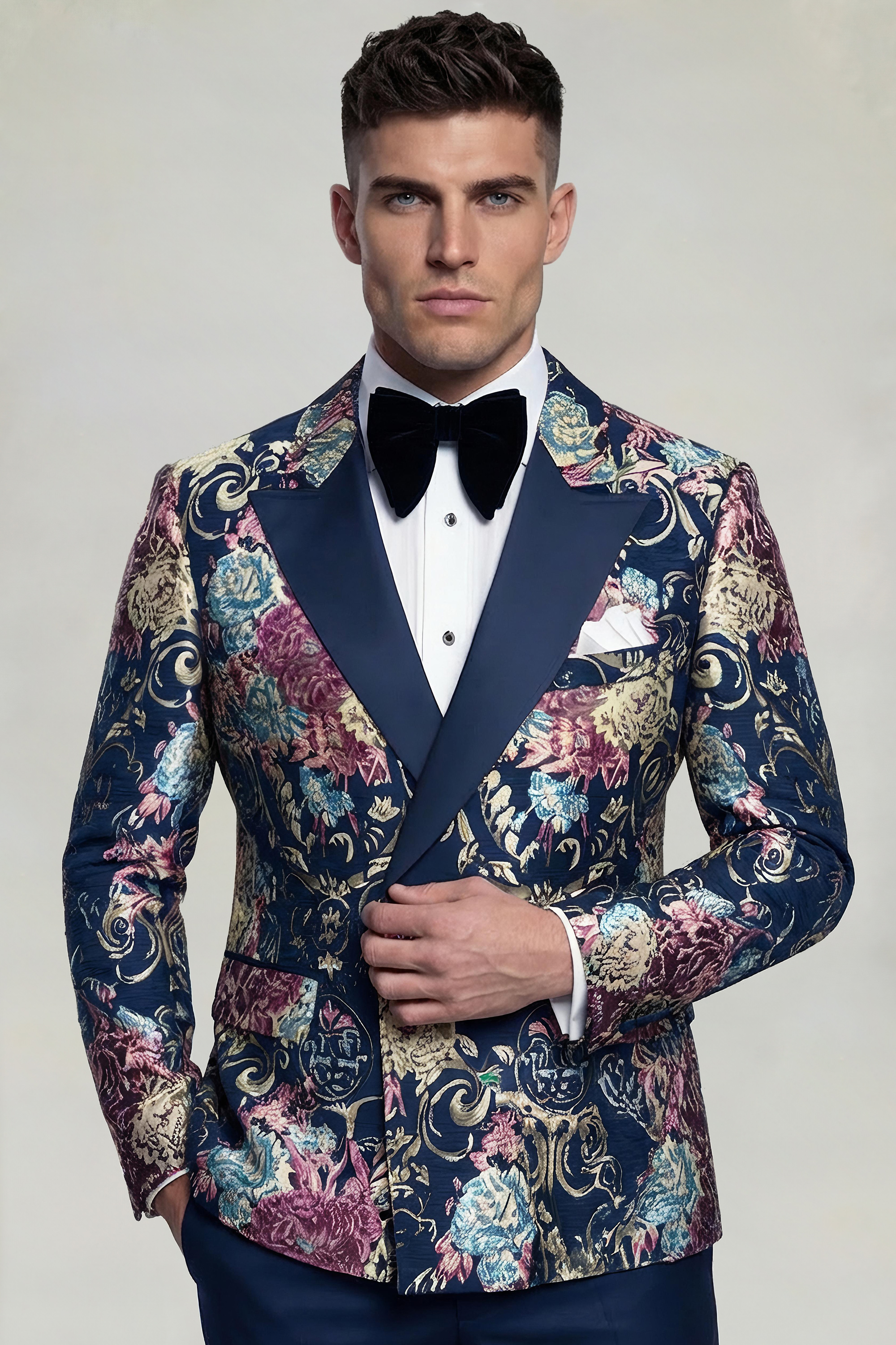 Mens-Navy-Blue-and-Gold-Tuxedo-Groom-Wedding-Prom-Suit-from-Gentlemansguru.com
