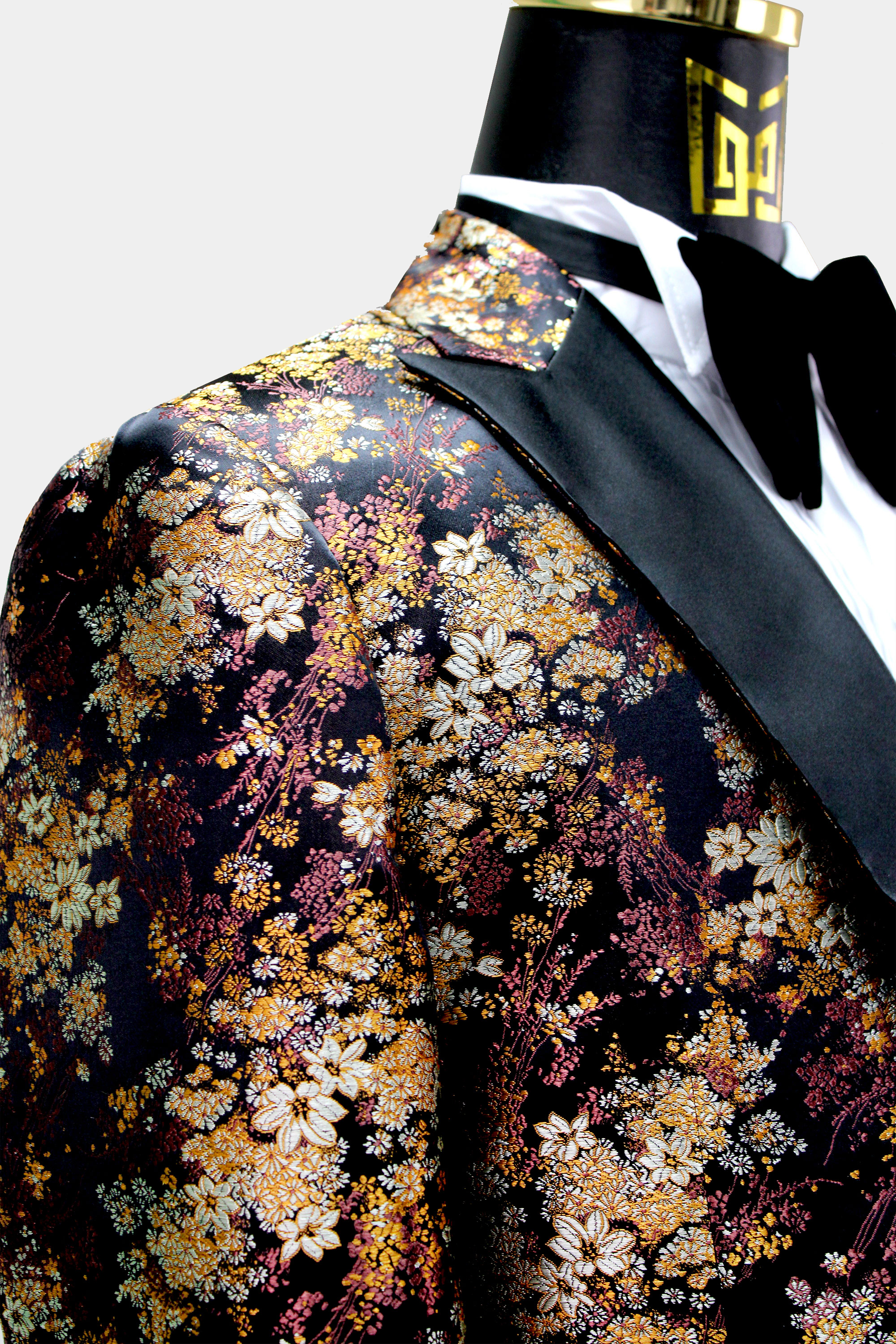 Mens-Orange-Floral-Tuxedo-Suit-Wedding-Groom-from-Gentlemansguru.com_