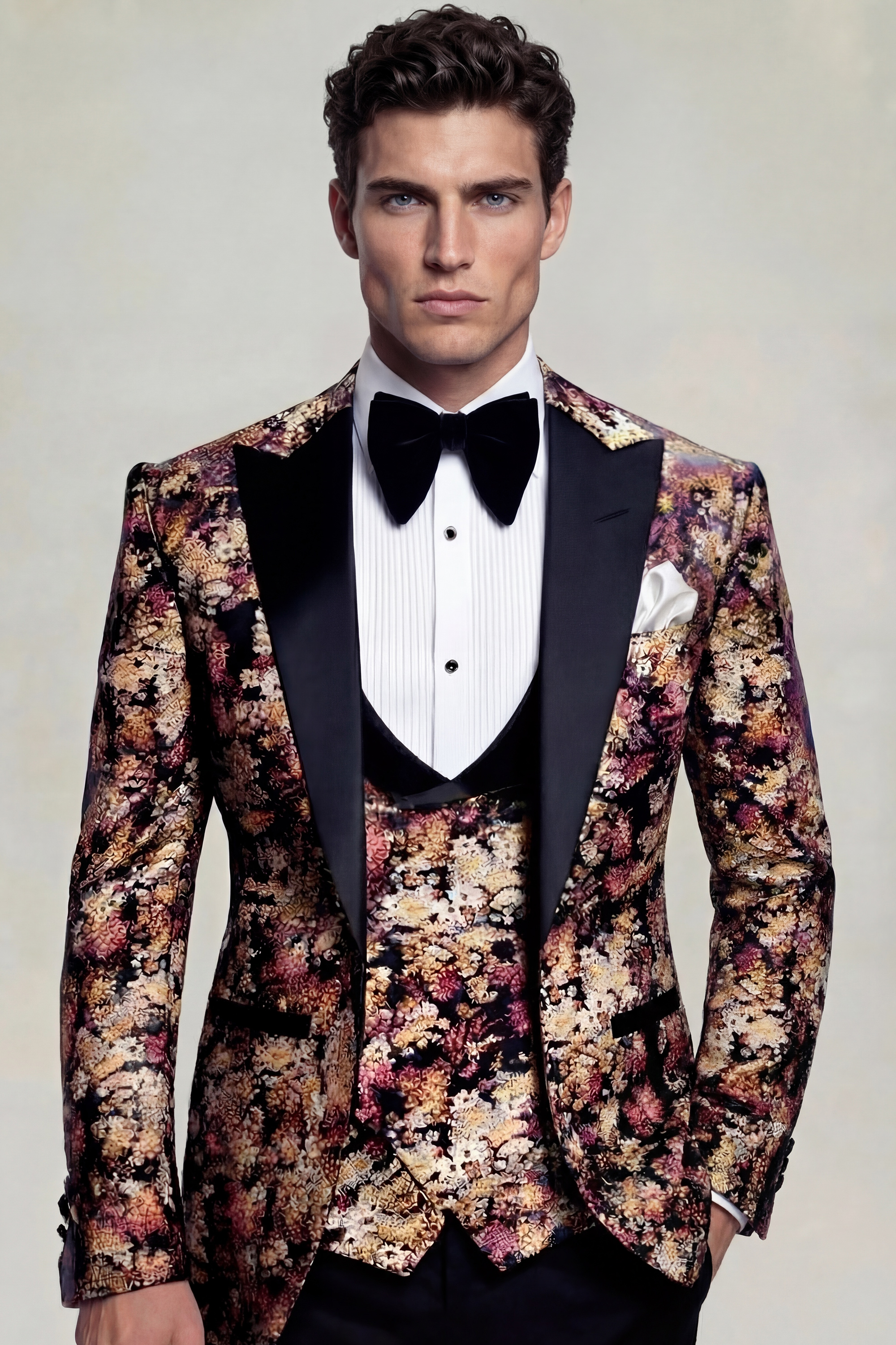 Mens-Ornage-and-Black-Tuxedo-Prom-Groomsmen-Wedding-Suit-from-Gentlemansguru.Com