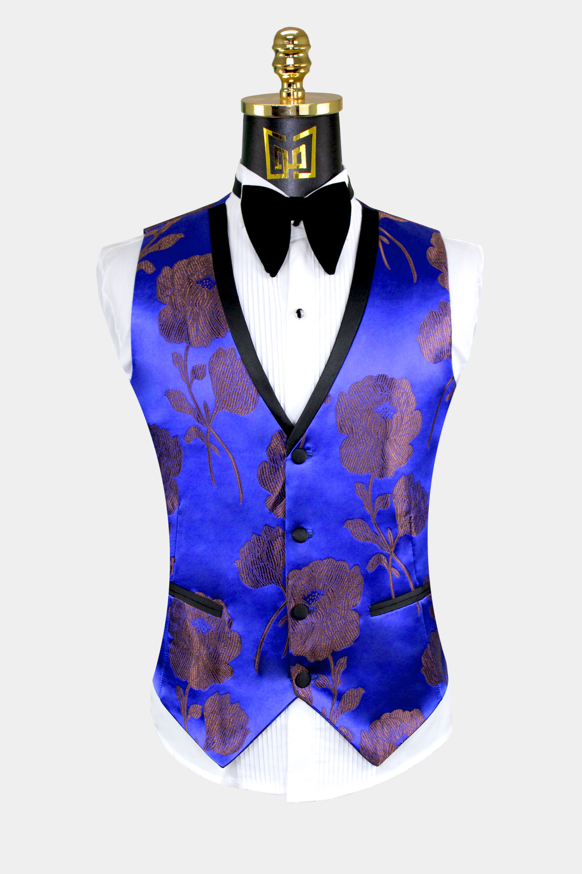Mens-Royal-Blue-Floral-Tuxedo-Vest-from-Gentlemansgurur.com
