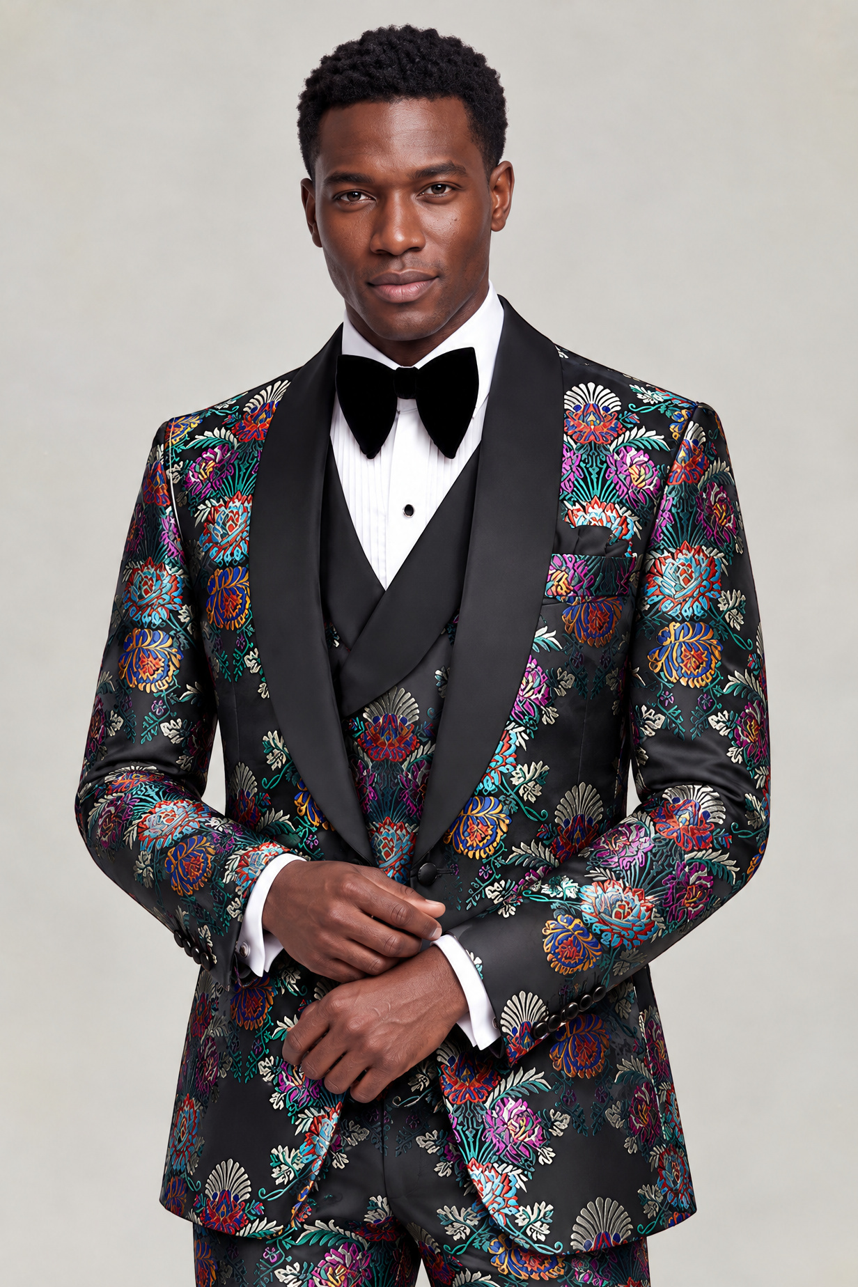 Multi Color Tuxedo Cropped Studio Thumbnail from Gentlemansguru.com