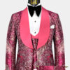 Punch-Pink-Tuxedo-Prom-Groom-Wedding-Suit-For-Men-from-Gentlemansguru.com