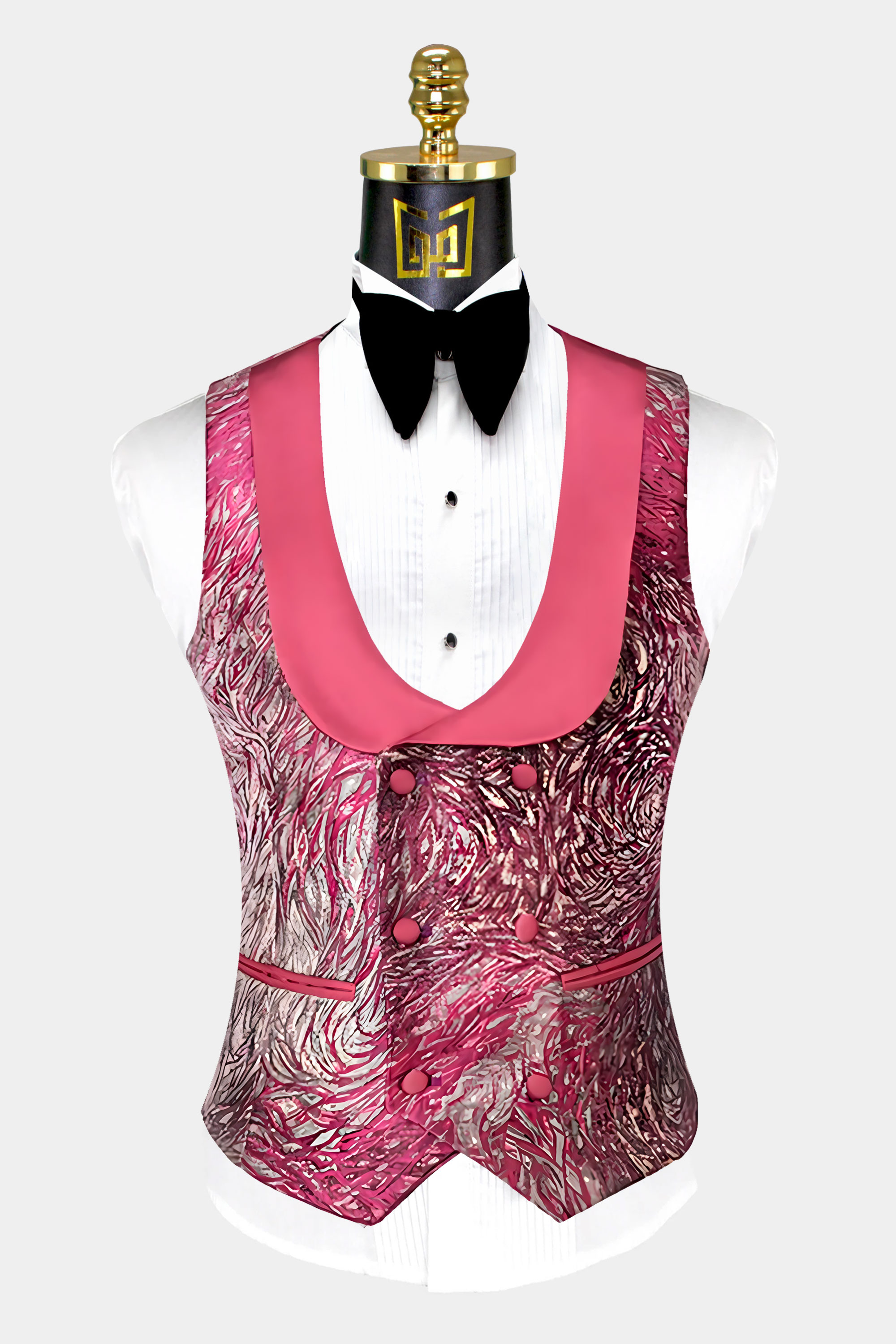 Punch-Pink-Tuxedo-Vest-from-Gentlemansguru.com