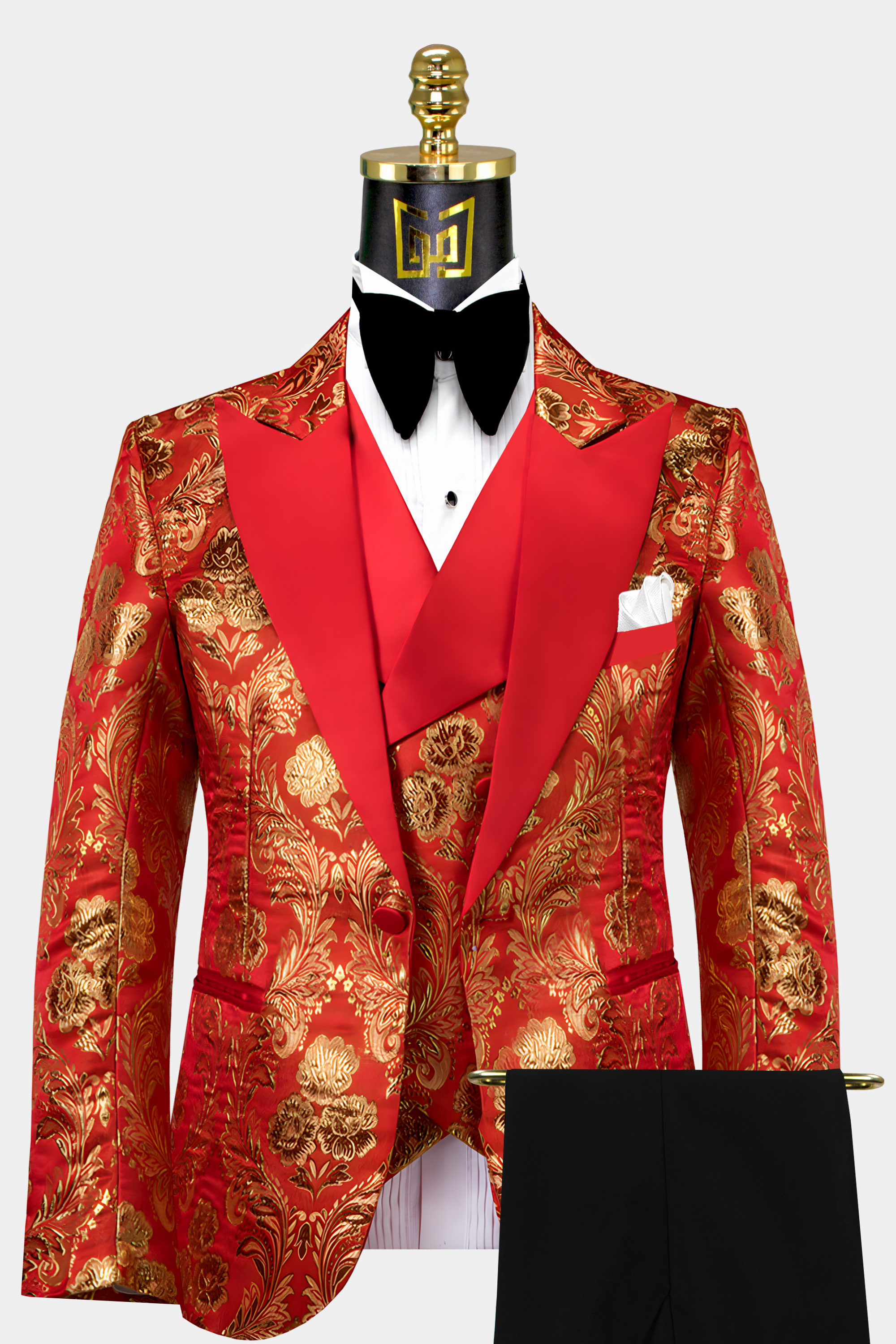 Red-and-Gold-Groom-Prom-Tuxedo-For-Men-from-Gentlemansguru.com