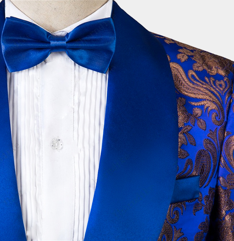 blue wedding groom suit