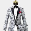 Silver-Floral-Tuxedo-Wedding-Prom-Suit-from-Gentlemansguru.com