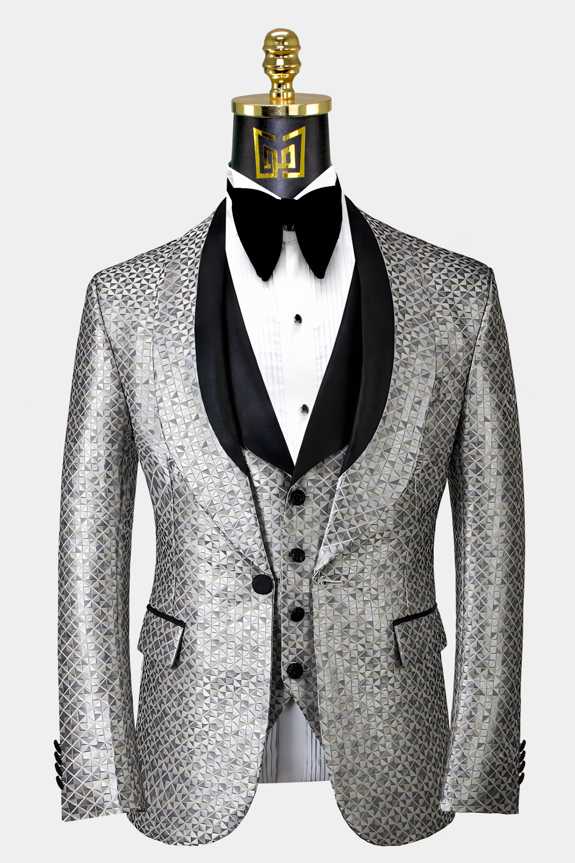 Silver Grey Tuxedo Suit - 3 Piece | Gentleman's Guru