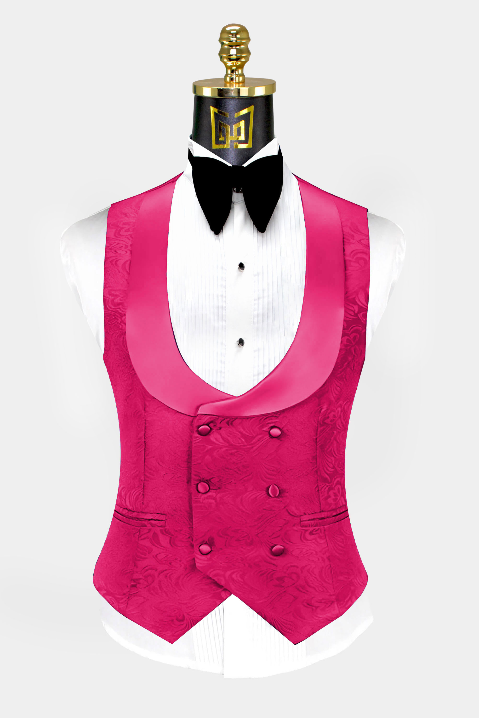 All-Pink-Tuxedo-Vest-Wedding-Waistcoat-from-Gentlemansguru.com