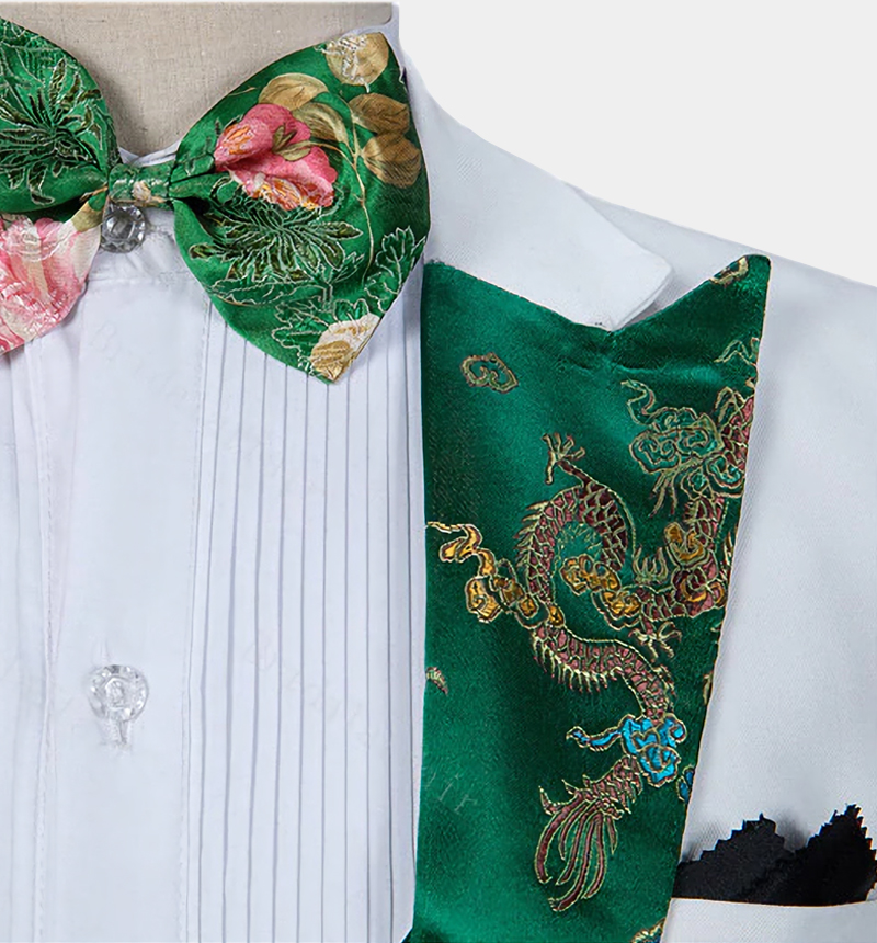 emerald green prom suit