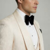 Floral-Champagne-Beige-Tuxedo-Groom-Wedding-Sportcoat-from-Gentlemansguru.com