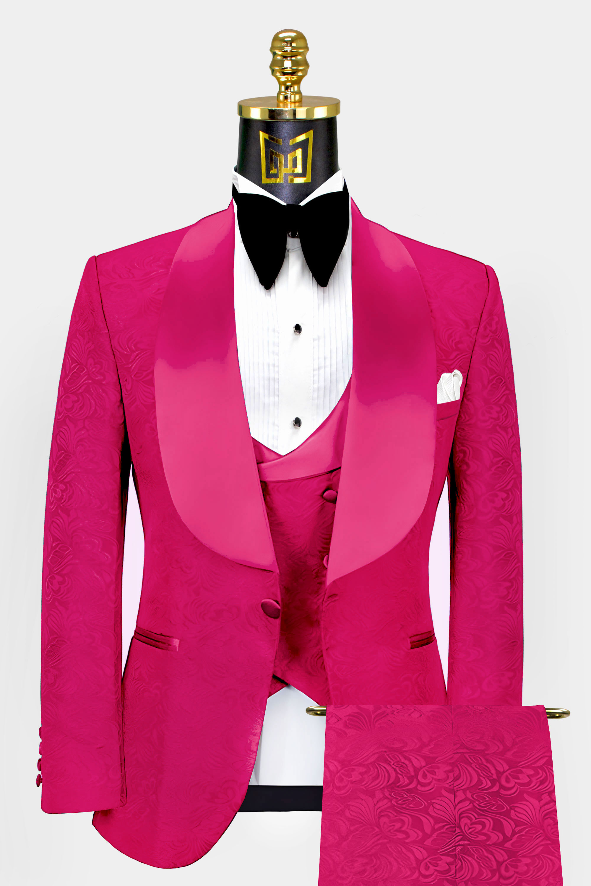 Gentlemens Collection Mens Tuxedo Shirts Poly/Cotton Free Bow Tie On Selected Styles 