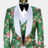 Mens-Floral-Green-Tuxedo-Wedding-Groom-Prom-Suit-from-Gentlemansguru.com