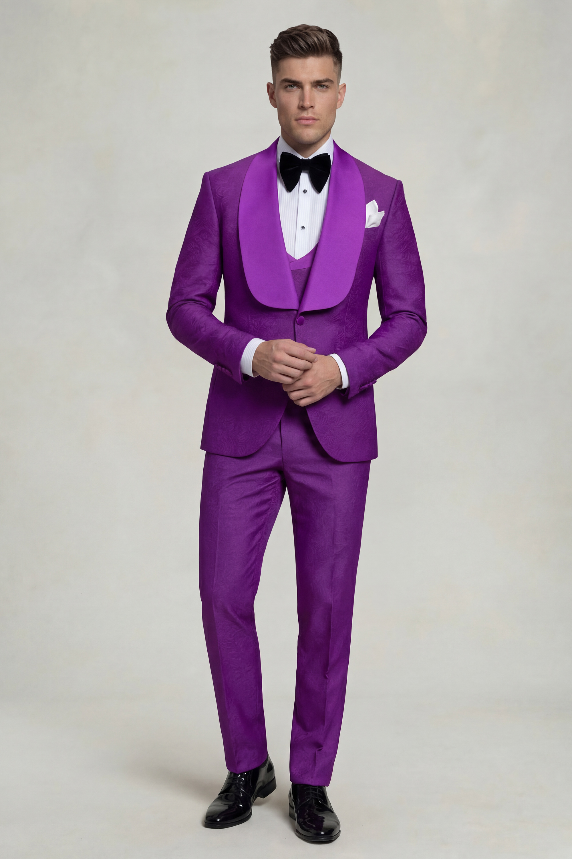 Mens-Floral-Violet-Purple-Tuxedo-Groom-Suit-Gala-Attire-from-Gentlemansguru.com