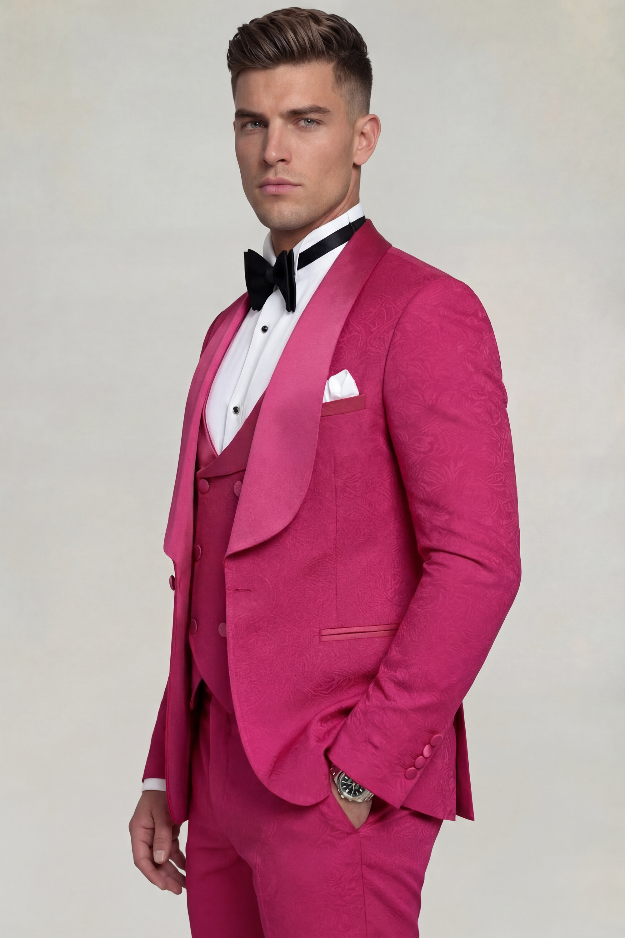 Mens-Hot-Pink-Wedding-Groom-Outfit-Gala-Attire-from-Gentlemansguru.com
