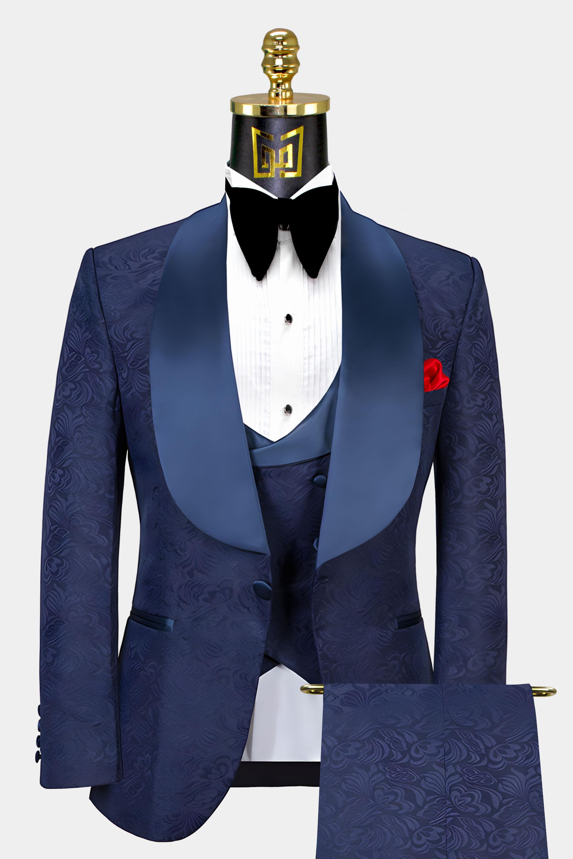 Navy-Blue-Shawl-Collar-Tuxedo-Wedding-Groom-Prom-Suit-from-Gentlemansguru.com