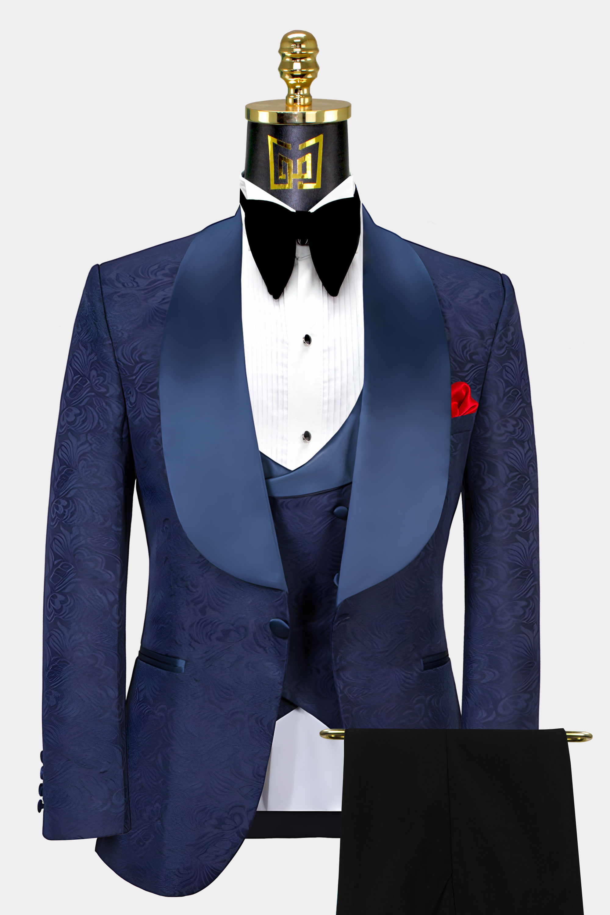 Navy Blue Shawl Collar Tuxedo | Gentleman's Guru