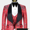 Red-and-Black-Floral-Tuxedo-Wedding-Groom-Suit-from-Gentlemansguru.com