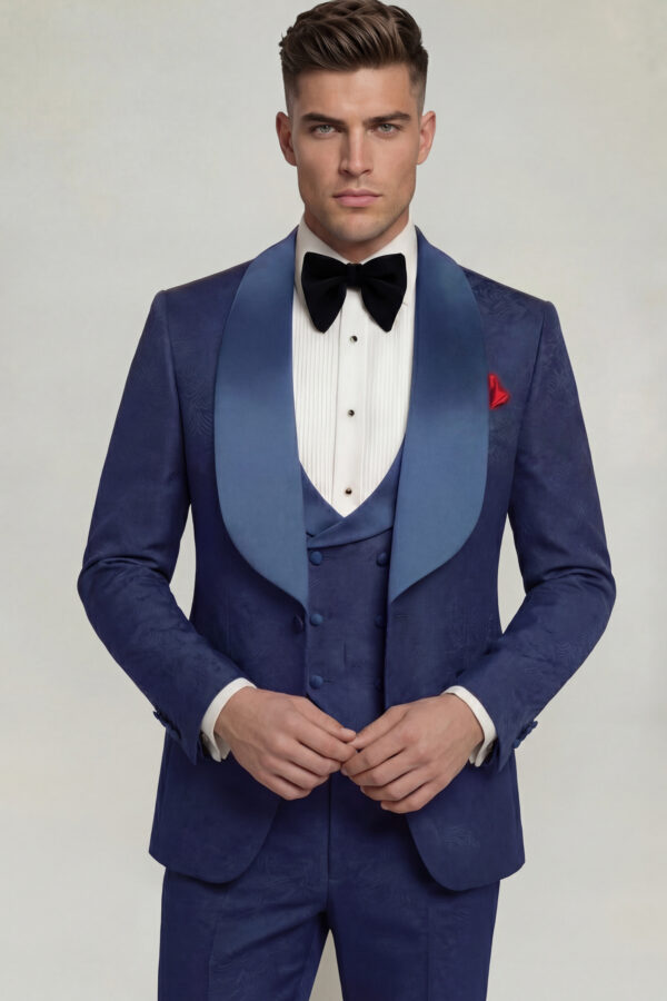 Shawl-Colar-Navy-Blue-Tuxedo-Groom-Wedding-Suit-from-Gentlemansguru.com