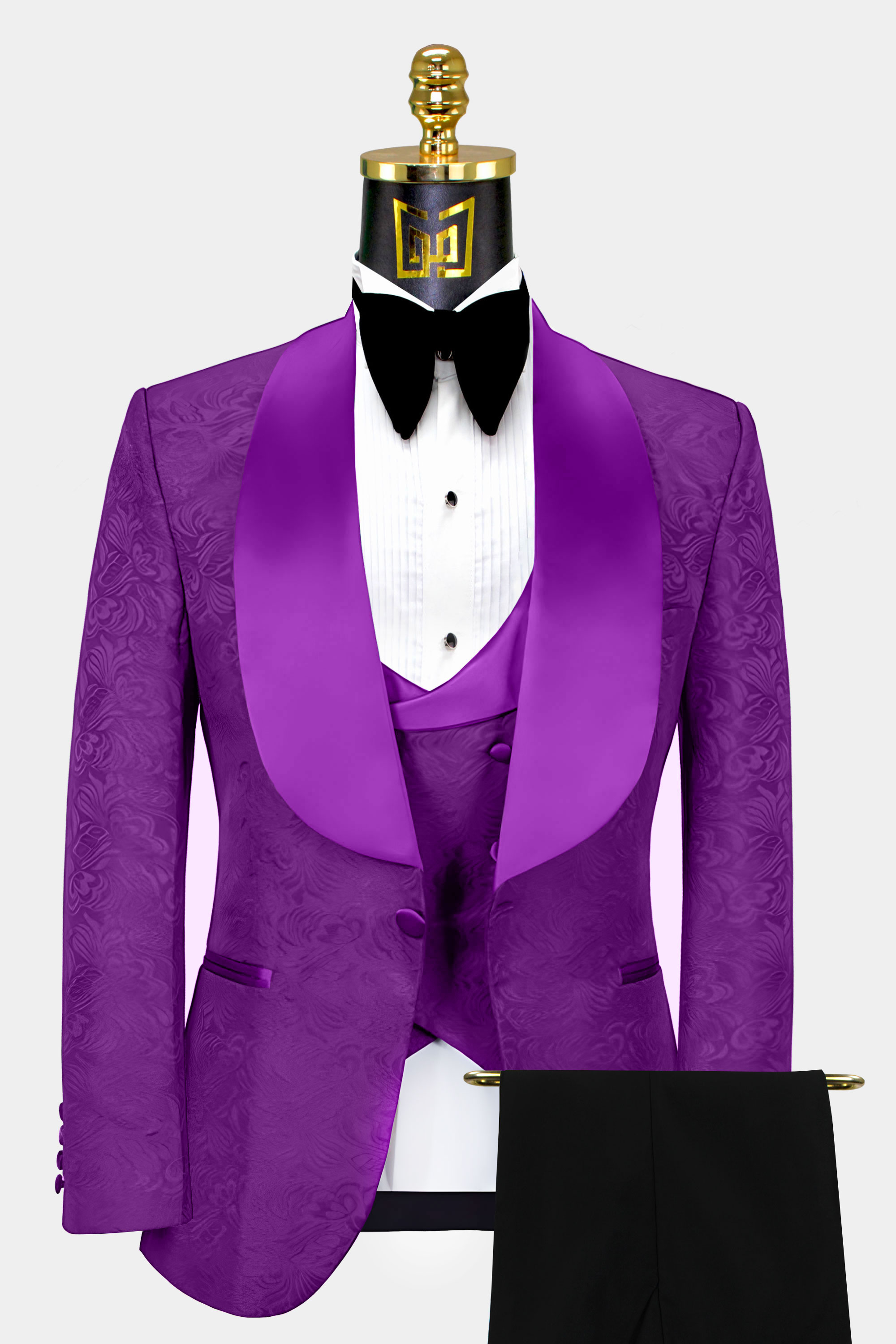 Violet-Purple-and-Black-Tuxedo-Groom-Wedding-Suit-from-Gentlemansguru.com