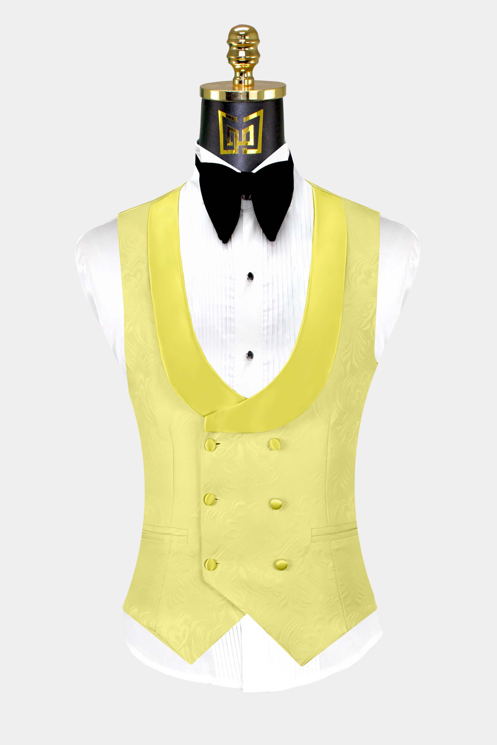 Yellow-Tuxedo-Vest-Wedding-Waistcoat-from-Gentlemansguru.com