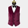Mens-Burgundy-Velvet-Tuxedo-Vest-Wedding-Waistcoat-from-Gentlemansguru.com (2)