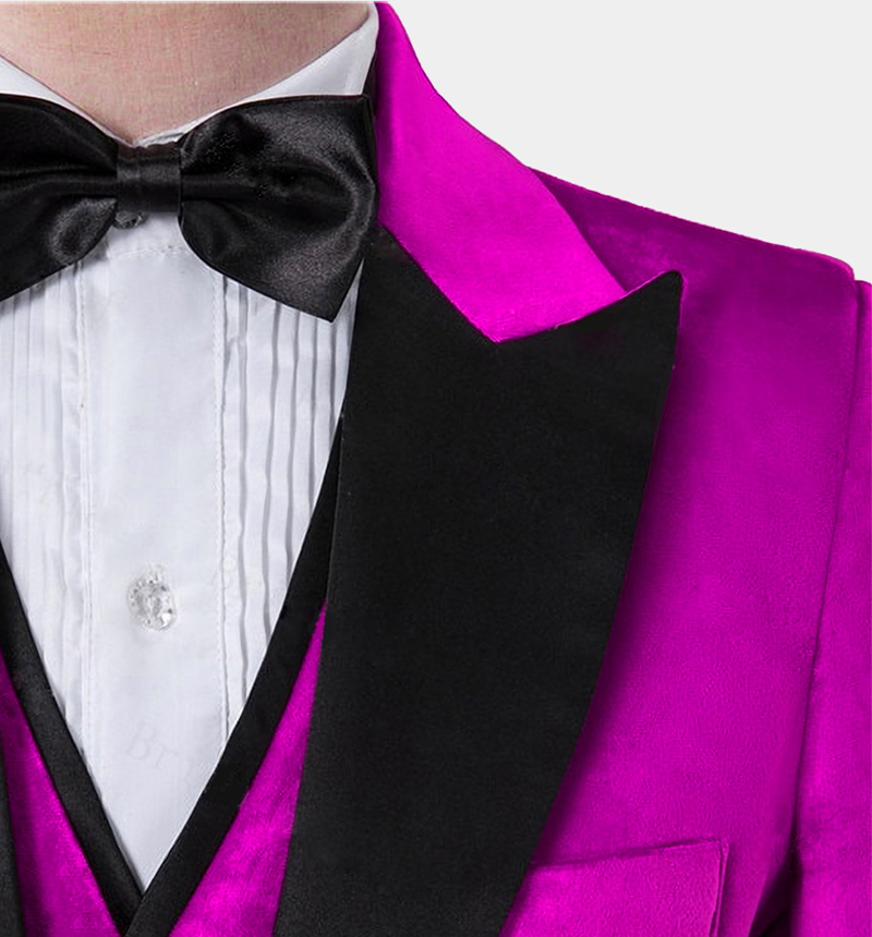 Pink Velvet Tuxedo 3 Piece Gentleman's Guru