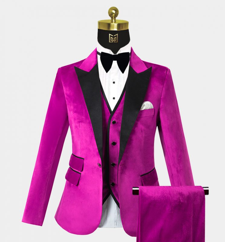 pink tuxedo pants