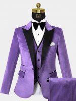 Iris Purple Velvet Tuxedo - 3 Piece