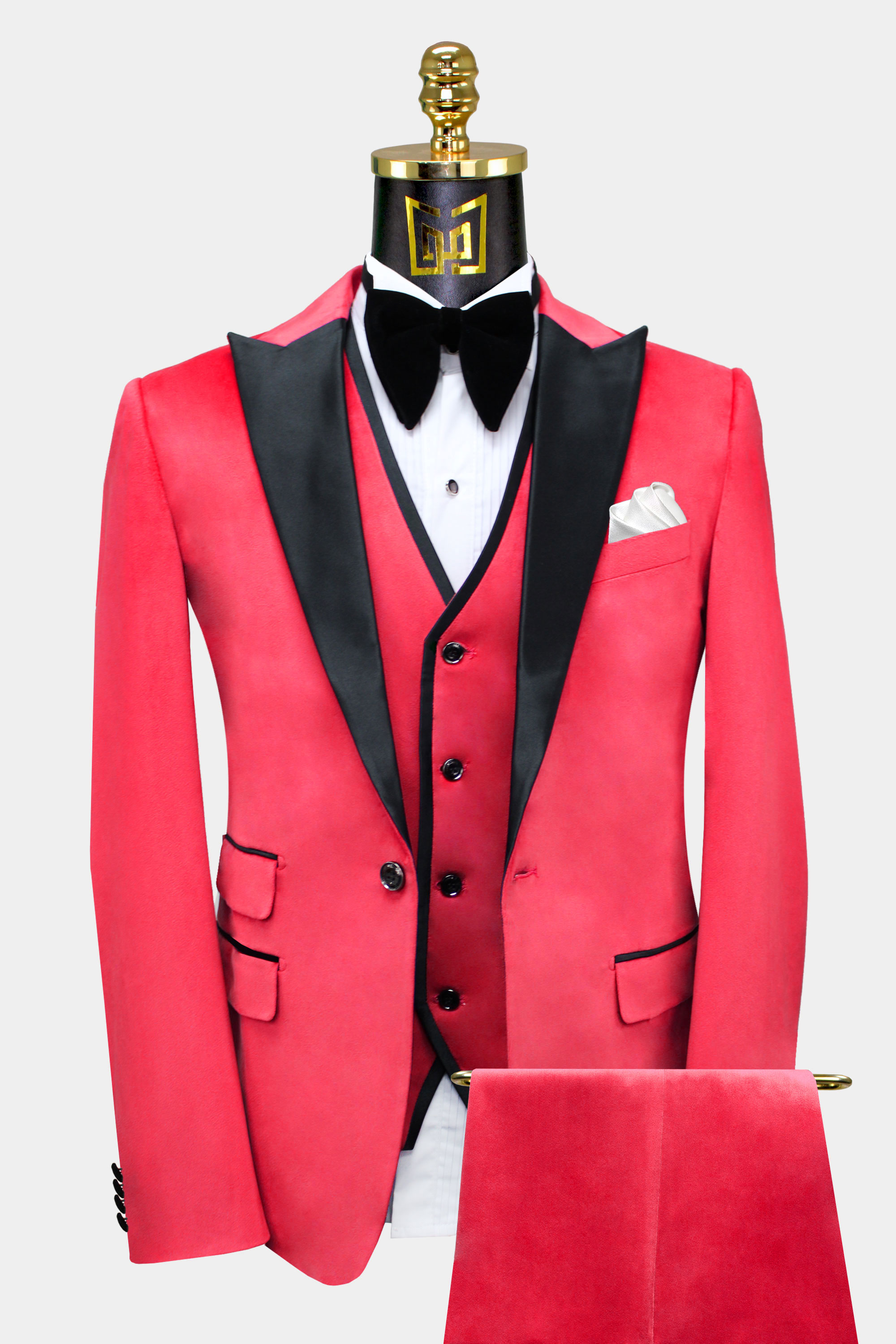 Red Velvet Tuxedo - 3 Piece | Gentleman's Guru