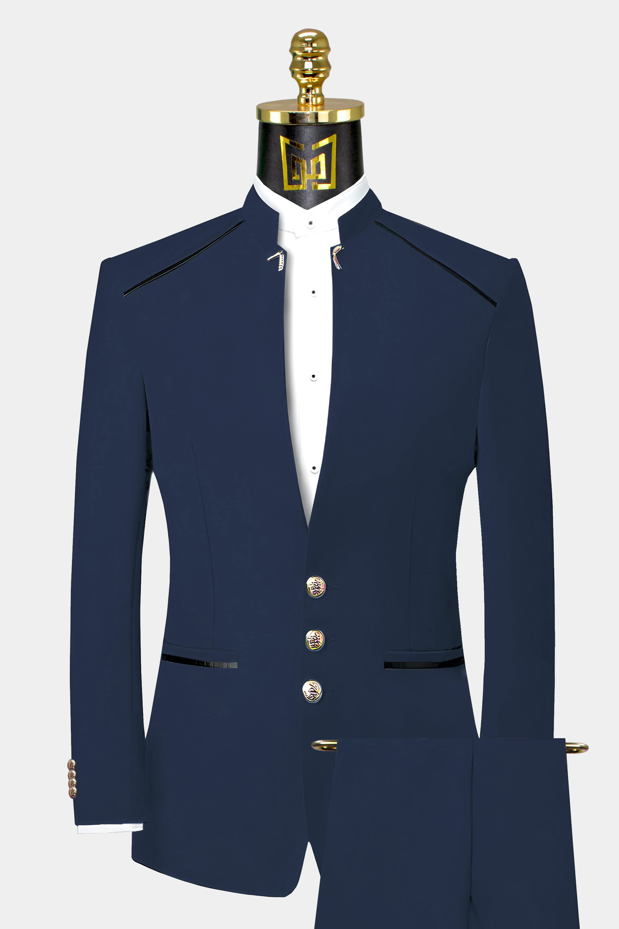 Navy-Blue-Mandarin-Collar-Suit-Wedding-Groom-Turtle-Neck-Chinese-Collar-Mao-Prom-Suit-from-Gentlemansguru.com.com