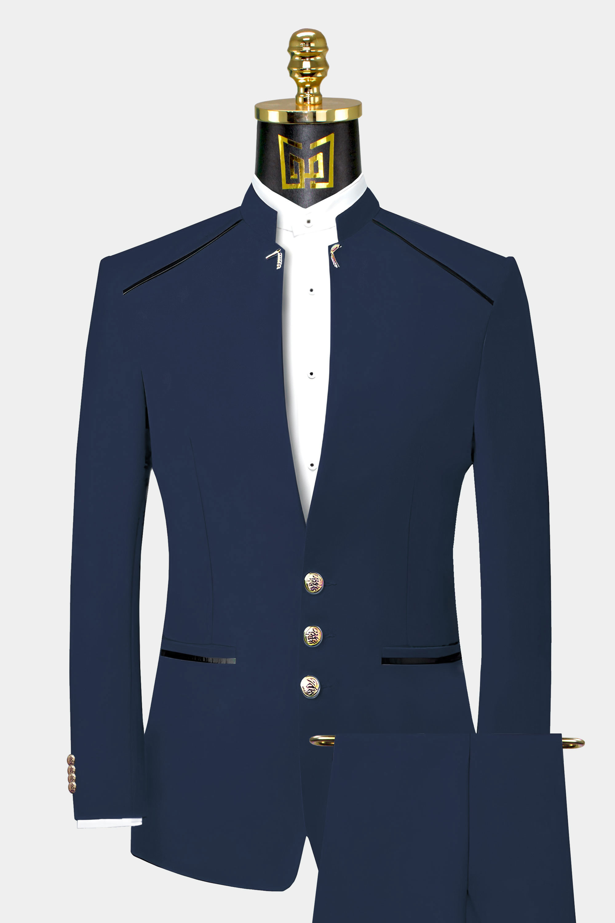 Navy Blue Suit With Turtle Neck | lupon.gov.ph