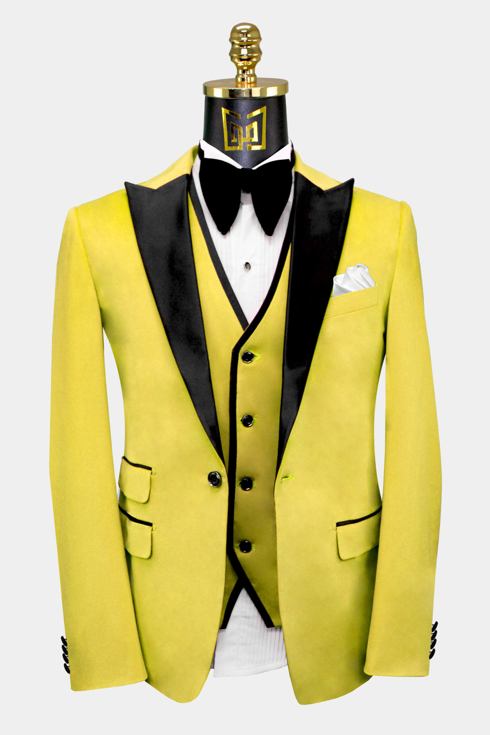 Yellow Velvet Tuxedo 3 Piece Gentleman s Guru