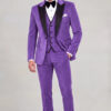 Purple Velvet Tuxedo Full Body Standing from Gentlemansguru.com