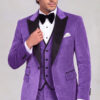 Purple Velvet Tuxedo Jacket Length Portrait from Gentlemansguru.com