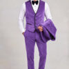 Purple Velvet Tuxedo Waistcoat with Jacket Carried from Gentlemansguru.com