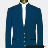 Teal-Blue-Mandarin-Chinese-Mao-Collar-Style-Suit-from-Gentlemansguru.com.com